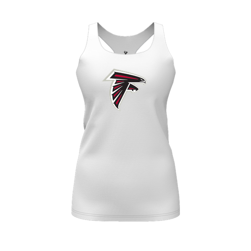 [FT0TRBWH-FYS-LOGO1] Decker Racerback Tank Top (Female Youth S, White, Logo 1)