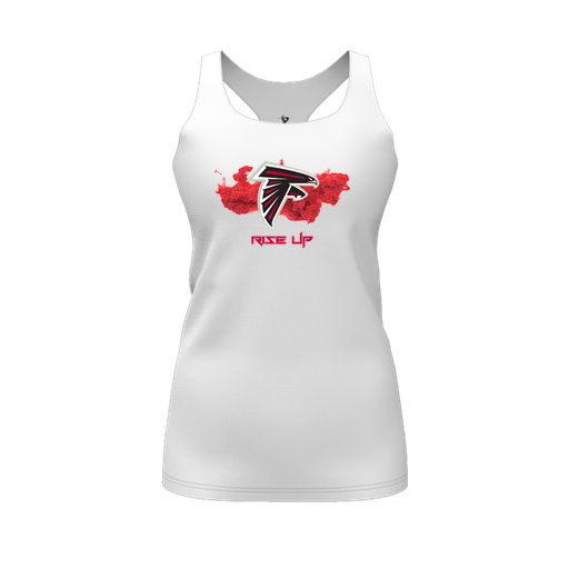 [FT0TRBWH-FYS-LOGO2] Decker Racerback Tank Top (Female Youth S, White, Logo 2)