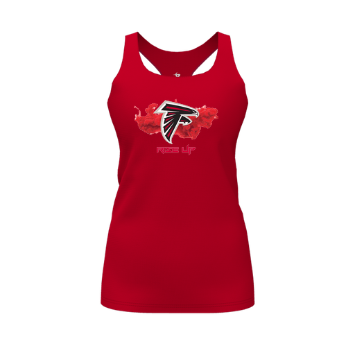 [FT0TRBRD-FYS-LOGO2] Decker Racerback Tank Top (Female Youth S, Red, Logo 2)