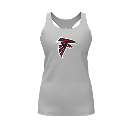 [CUS-DFW-RCBK-PER-GRY-FYS-LOGO1] Racerback Tank Top (Female Youth S, Gray, Logo 1)