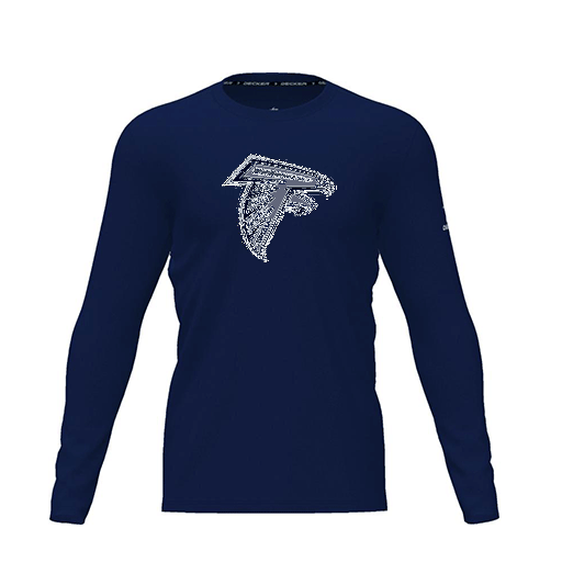 [CUS-DRIF-TEES-PER-CNK-LSL-NVY-YXS-LOGO1] Dri Fit Performance T-Shirt (Youth XS, Navy, Logo 1, Long Sleeve)