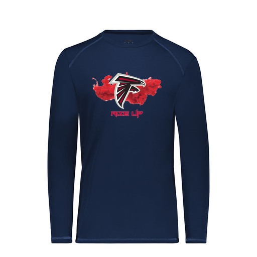 [6845.065.S-LOGO2] Men's SoftTouch Long Sleeve (Adult S, Navy, Logo 2)