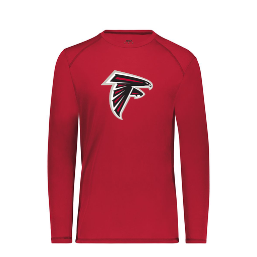 [6845.083.S-LOGO1] Men's SoftTouch Long Sleeve (Adult S, Red, Logo 1)