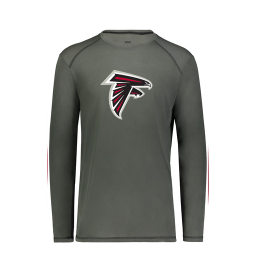 [6846.98D.S-LOGO1] Youth SoftTouch Long Sleeve (Youth S, Gray, Logo 1)