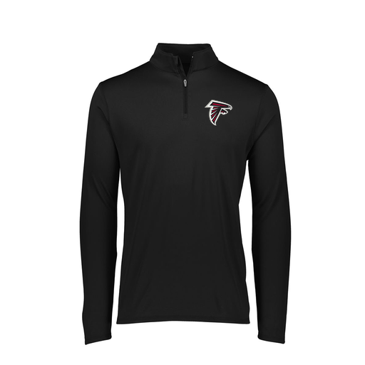 [FTLQFLBK-FAXS-LOGO1] Decker Women's Flex-Lite 1/4 Zip Shirt (Female Adult XS, Black, Logo 1)