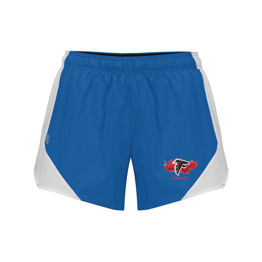 [229489.H02.S-LOGO2] Girls Olympus Shorts (Female Youth S, Royal, Logo 2)