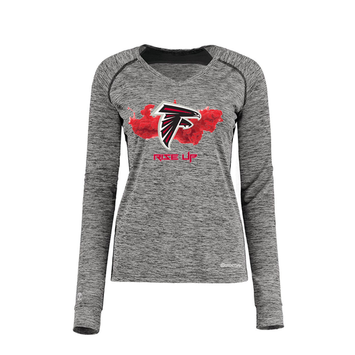 [222770.K94.XS-LOGO2] Ladies Electric Long Sleeve Shirt (Female Adult XS, Black, Logo 2)