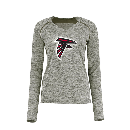 [222770.K94.XS-LOGO1] Ladies Electric Long Sleeve Shirt (Female Adult XS, Gray, Logo 1)
