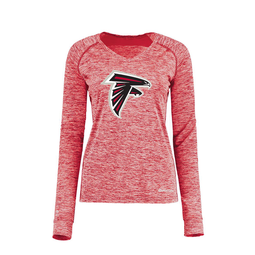 [222770.T20.XS-LOGO1] Ladies Electric Long Sleeve Shirt (Female Adult XS, Red, Logo 1)