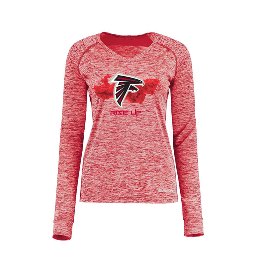 [222770.T20.XS-LOGO2] Ladies Electric Long Sleeve Shirt (Female Adult XS, Red, Logo 2)