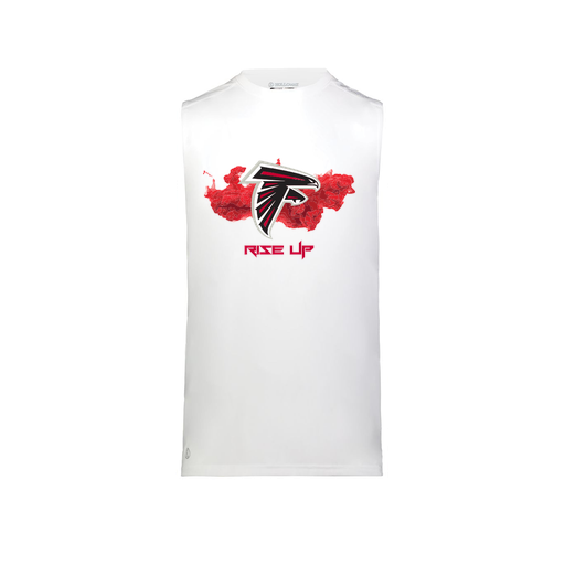 [222593.005.S-LOGO2] Men's CoolDry TankTop (Adult S, White, Logo 2)