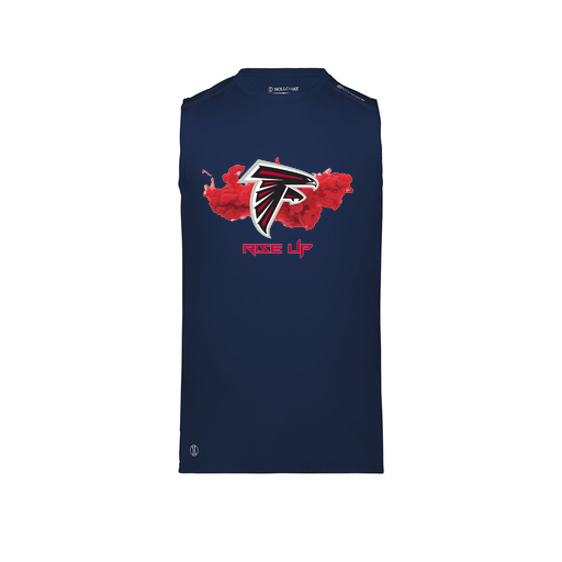 [222593.065.S-LOGO2] Men's CoolDry TankTop (Adult S, Navy, Logo 2)