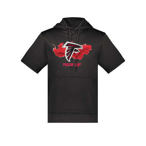 [6871.080.S-LOGO2] Men's Dri Fit Short Sleeve Hoodie (Adult S, Black, Logo 2)