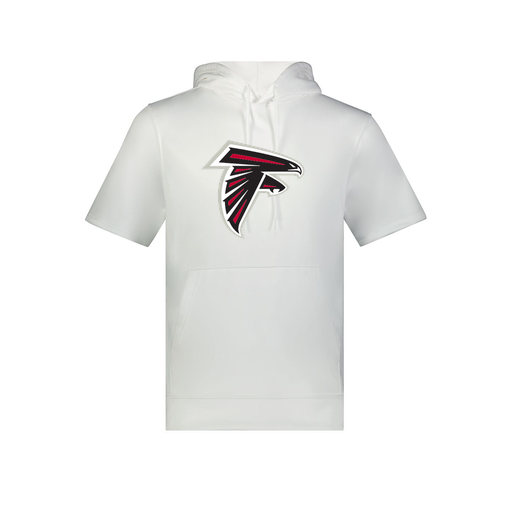 [6871.005.S-LOGO1] Men's Dri Fit Short Sleeve Hoodie (Adult S, White, Logo 1)