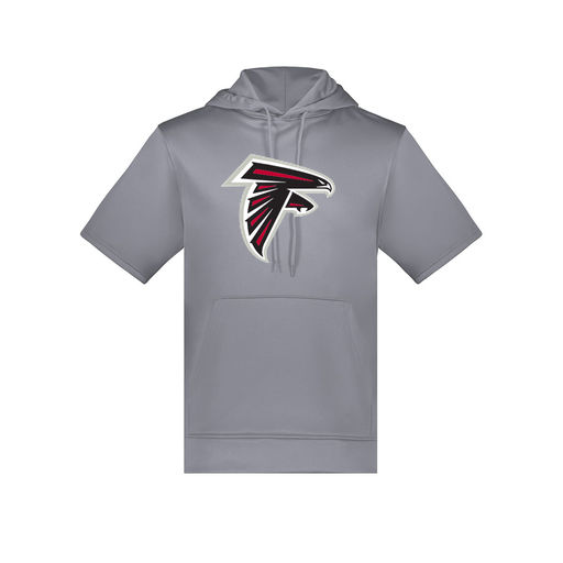 [6871.059.S-LOGO1] Men's Dri Fit Short Sleeve Hoodie (Adult S, Gray, Logo 1)