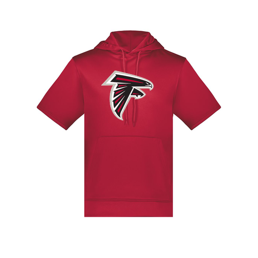 [6871.083.S-LOGO1] Men's Dri Fit Short Sleeve Hoodie (Adult S, Red, Logo 1)