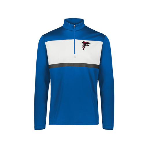 [222691.280.S-LOGO1] Youth Bold 1/4 Zip Pullover (Youth S, Royal, Logo 1)