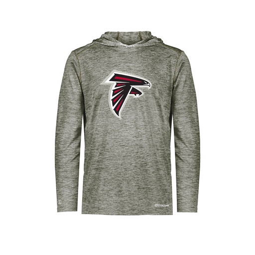 [CUS-DFW-CHGHOOD-PER-LSL-GRY-YS-LOGO1] Youth Charge Hoodie (Youth S, Gray, Logo 1)