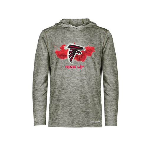 [FOLHCGGY-YS-LOGO2] Decker Youth Charge Hoodie (Youth S, Gray, Logo 2)