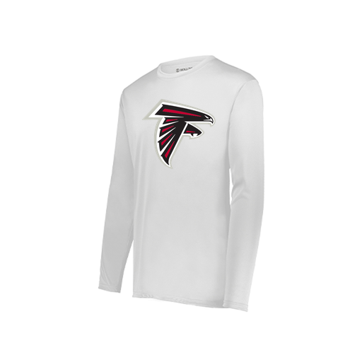 [222822.005.XS-LOGO1] Men's LS Smooth Sport Shirt (Adult XS, White, Logo 1)