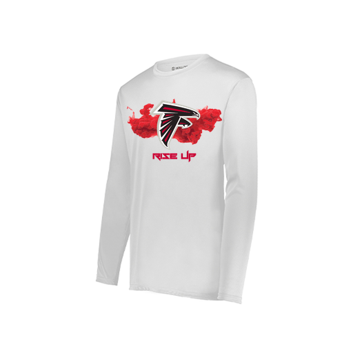 [222822.005.XS-LOGO2] Men's LS Smooth Sport Shirt (Adult XS, White, Logo 2)