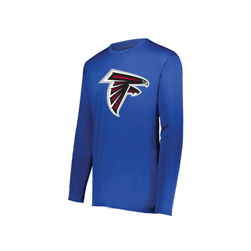 [222822.060.XS-LOGO1] Men's LS Smooth Sport Shirt (Adult XS, Royal, Logo 1)