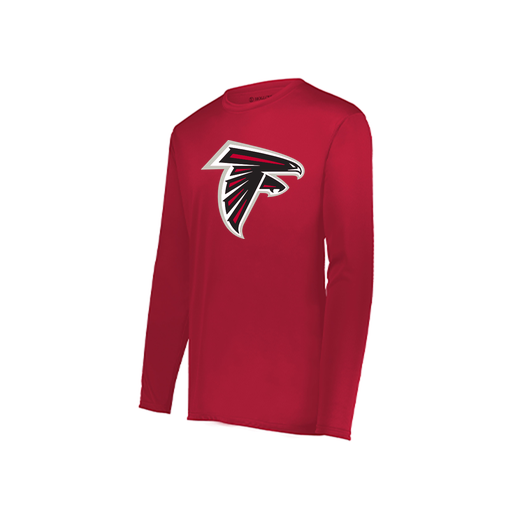 [222822.083.XS-LOGO1] Men's LS Smooth Sport Shirt (Adult XS, Red, Logo 1)