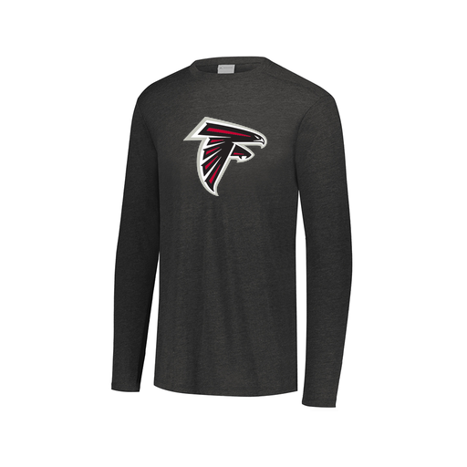 [FTLCUBBK-AXS-LOGO1] Decker Men's Tri-Blend T-Shirt - Long Sleeve (Adult XS, Black, Logo 1)
