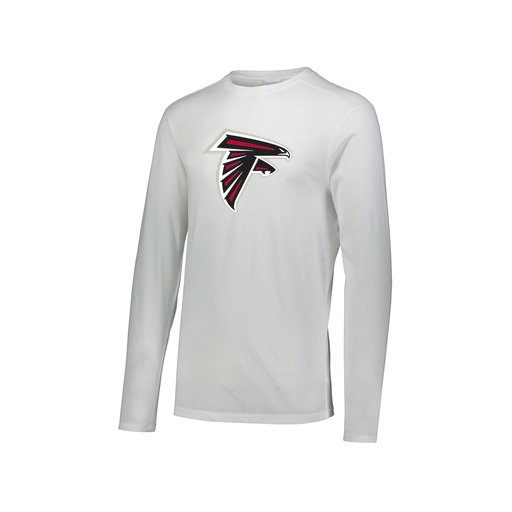 [FTLCUBWH-AXS-LOGO1] Decker Men's Tri-Blend T-Shirt - Long Sleeve (Adult XS, White, Logo 1)
