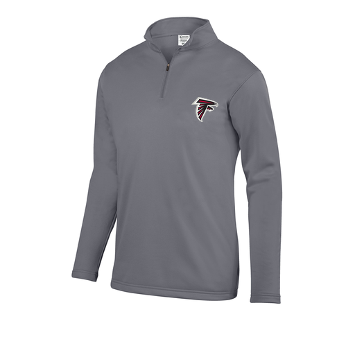 [FOLQFFGY-AS-LOGO1] Decker Men's FlexFleece 1/4 Zip (Adult S, Gray, Logo 1)