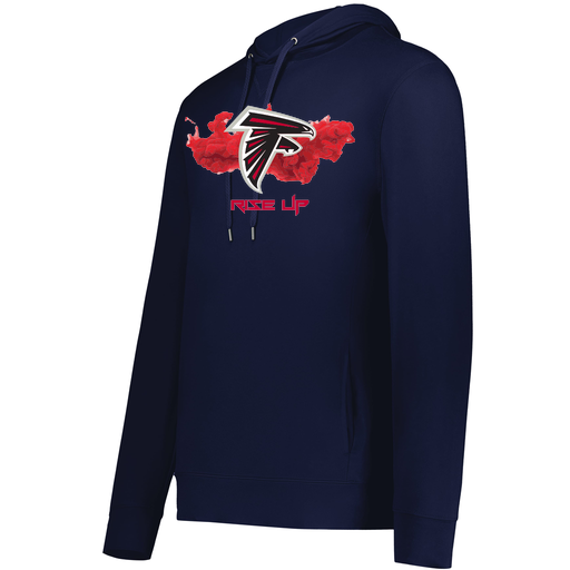 [222598.065.S-LOGO2] Men's Ventura Thin Knit Hoodie (Adult S, Navy, Logo 2)