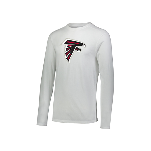 [FTLCUBWH-YS-LOGO1] Decker Youth Tri-Blend T-Shirt - Long Sleeve (Youth S, White, Logo 1)