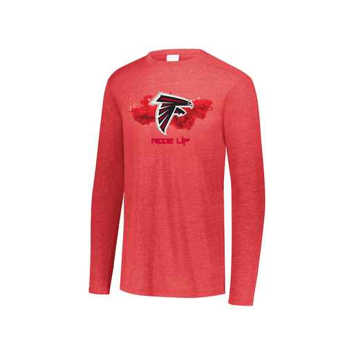 [3076.V96.S-LOGO2] Youth LS Ultra-blend T-Shirt (Youth S, Red, Logo 2)