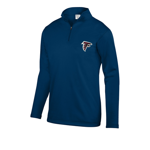 [5508.065.S-LOGO1] Decker Youth FlexFleece 1/4 Zip (Youth S, Navy, Logo 1)